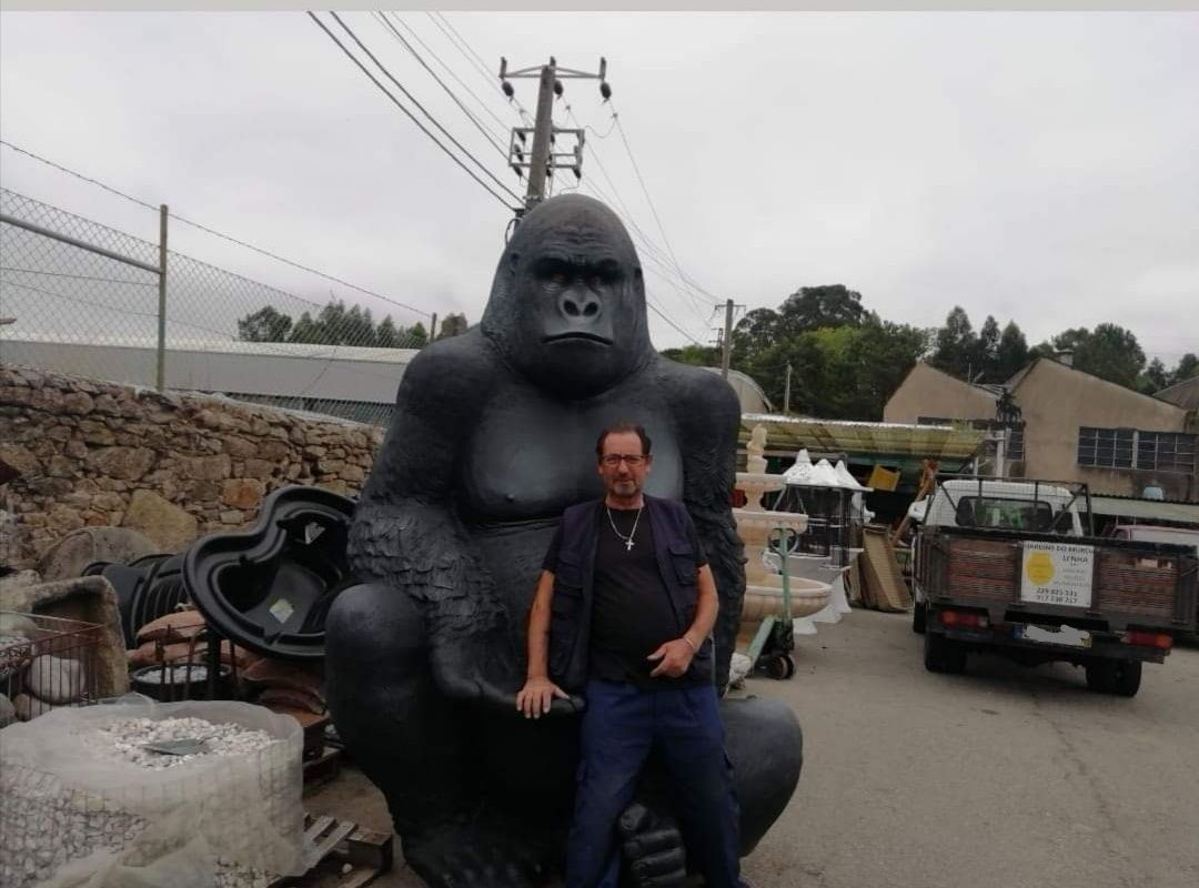 Animal | Gorila King Kong | Fibra Vidro |