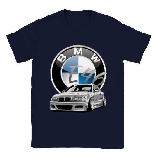 T-shirt BMW E46, 100% Algodão