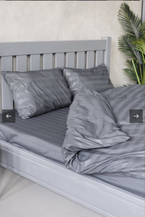 Постіль двоспальна страйп сатин