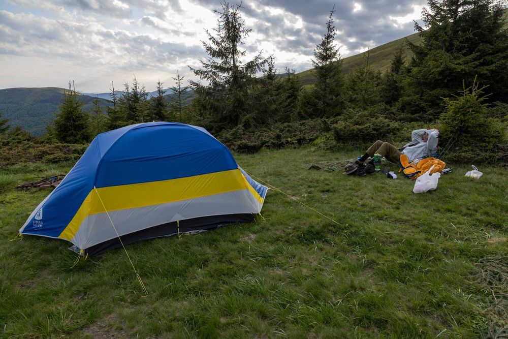 Намет Sierra Designs Meteor Lite 3 Blue-Yellow