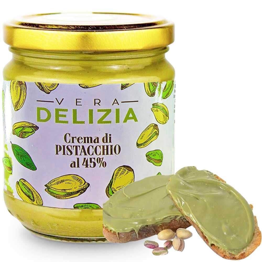 Фісташкова Крем паста (45% фісташок) Vera Delizia  190 грам