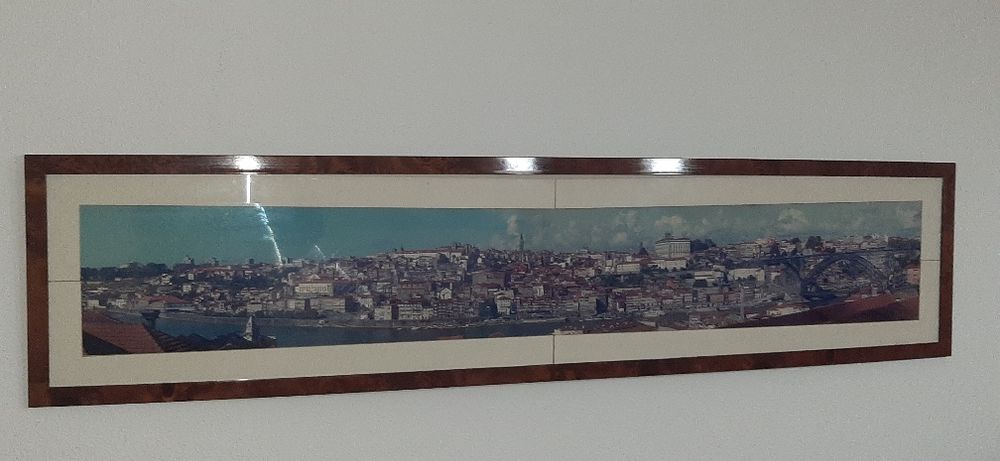 Quadro com totografia da cidade do porto