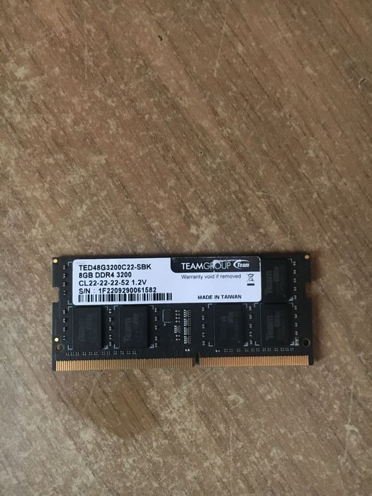 Оперативка для ноутбука Team 8 GB SO-DIMM DDR4