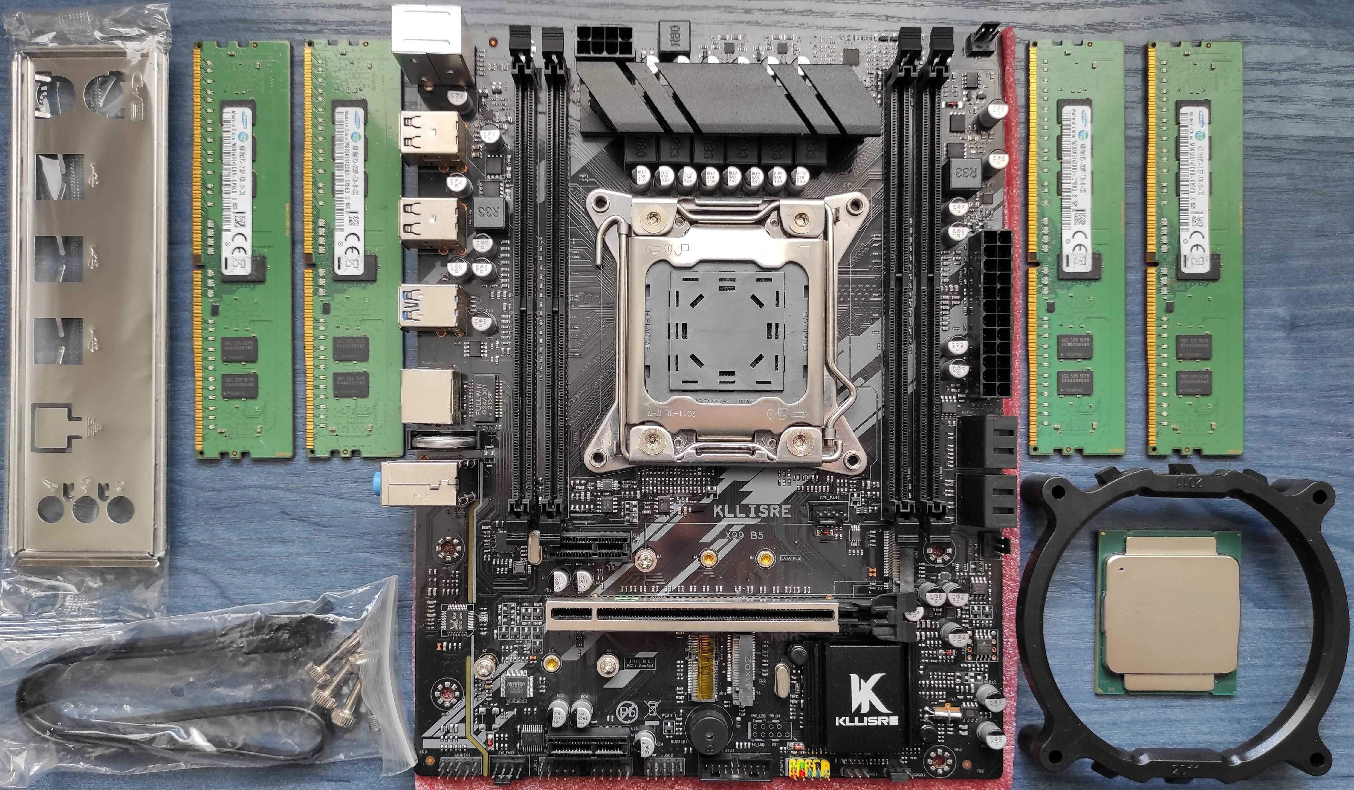 Ігровий комплект X99 + 2640v4 (2640v3) + 4x4 (16)Гб ddr4 + куллер