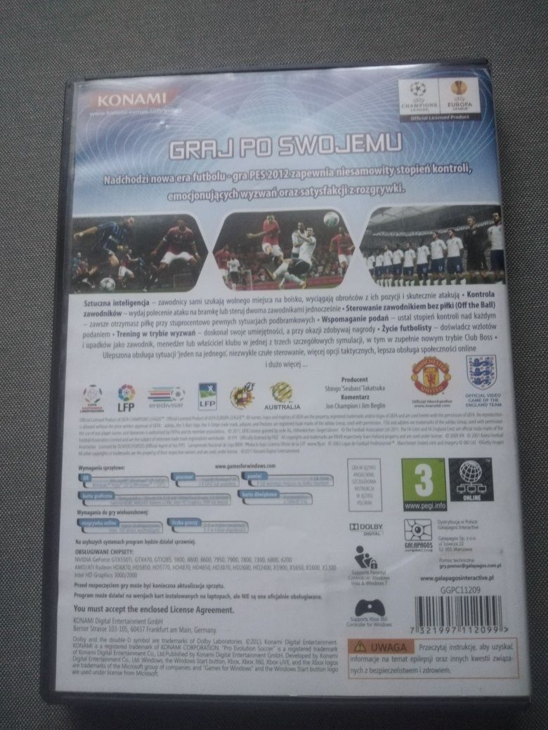 Pro evolution soccer 2012 na PC