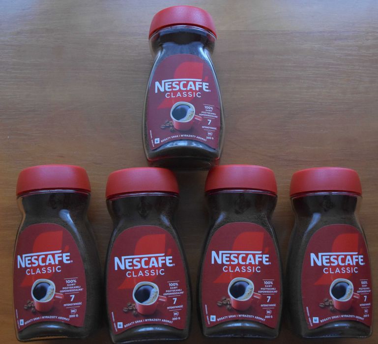 Kawa  10 sztuk, 5x Nescafe Classic 200g 5x Eduscho 500g