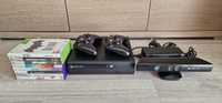 Konsola XBOX 360 SLIM E 500GB + KINECT + 2 PADY + 8 GIER