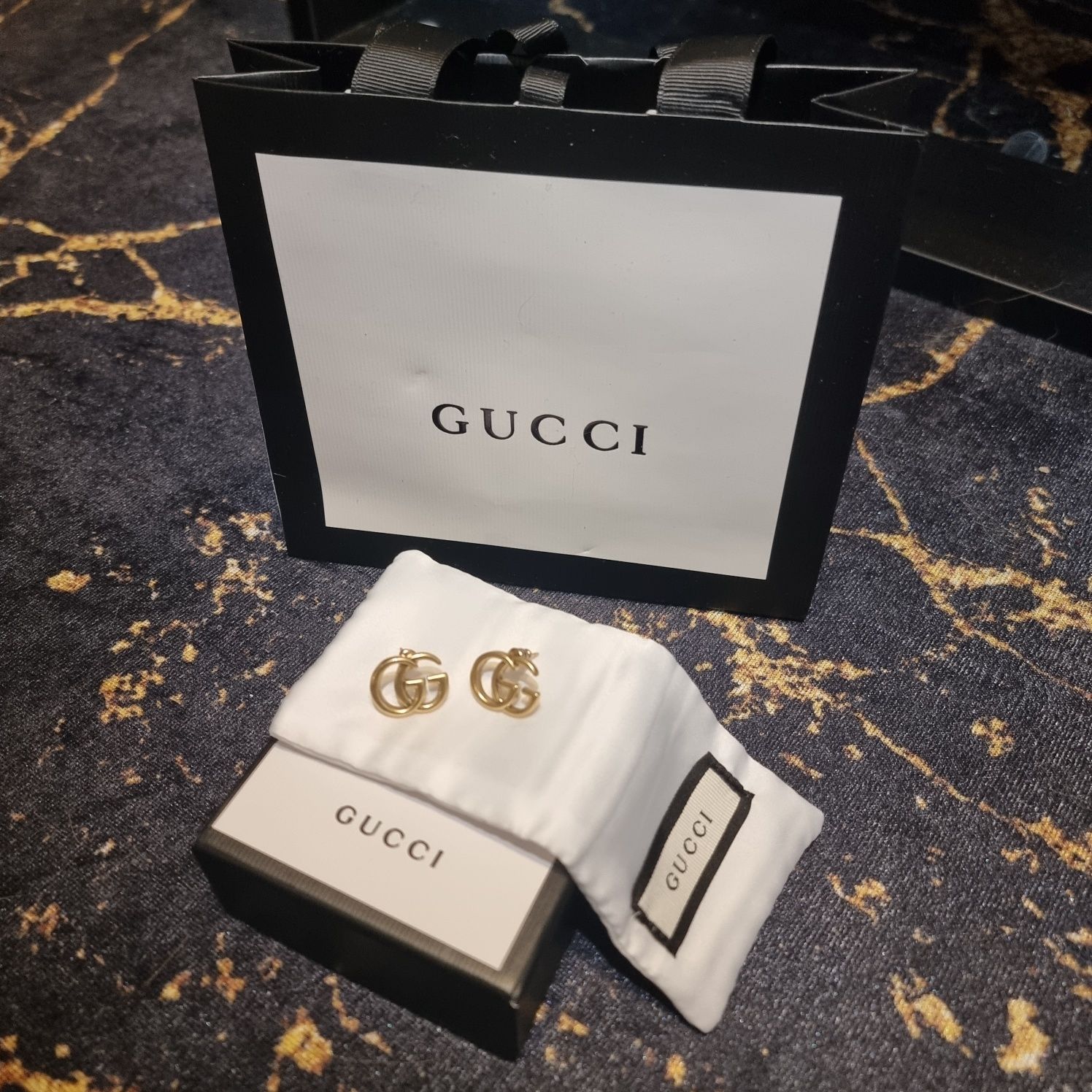 Kolczyki Gucci (pudełko+torebka prezentowa)