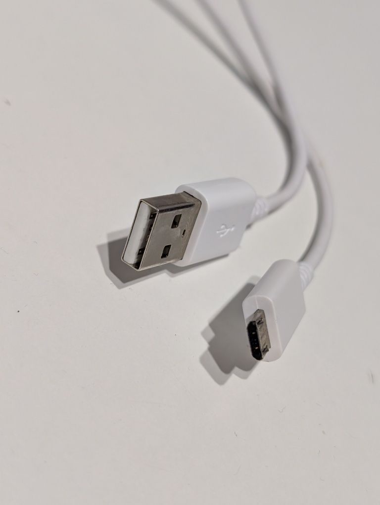Biały kabel MICRO USB