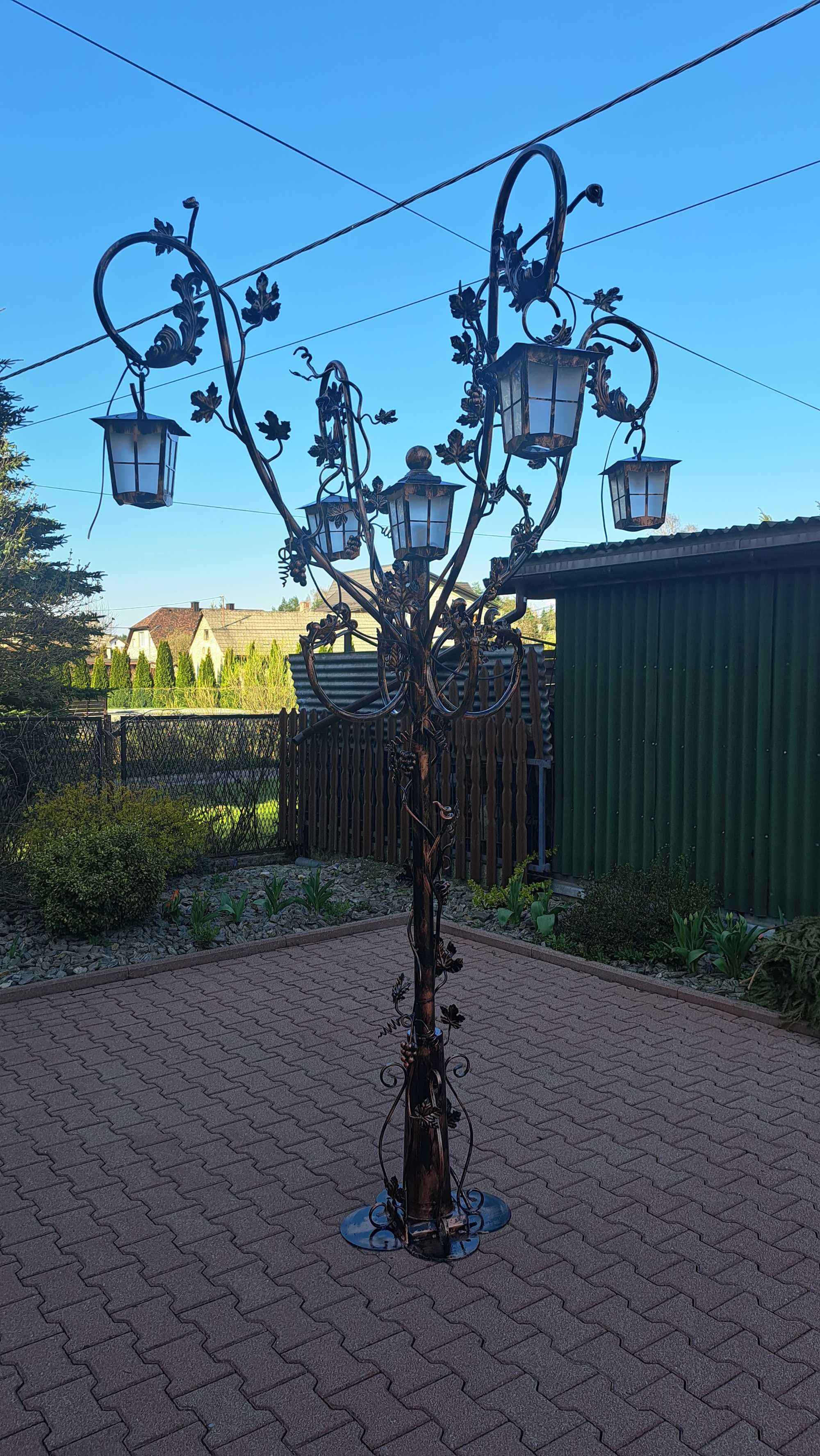 Lampy ogrodowe  cynkowane