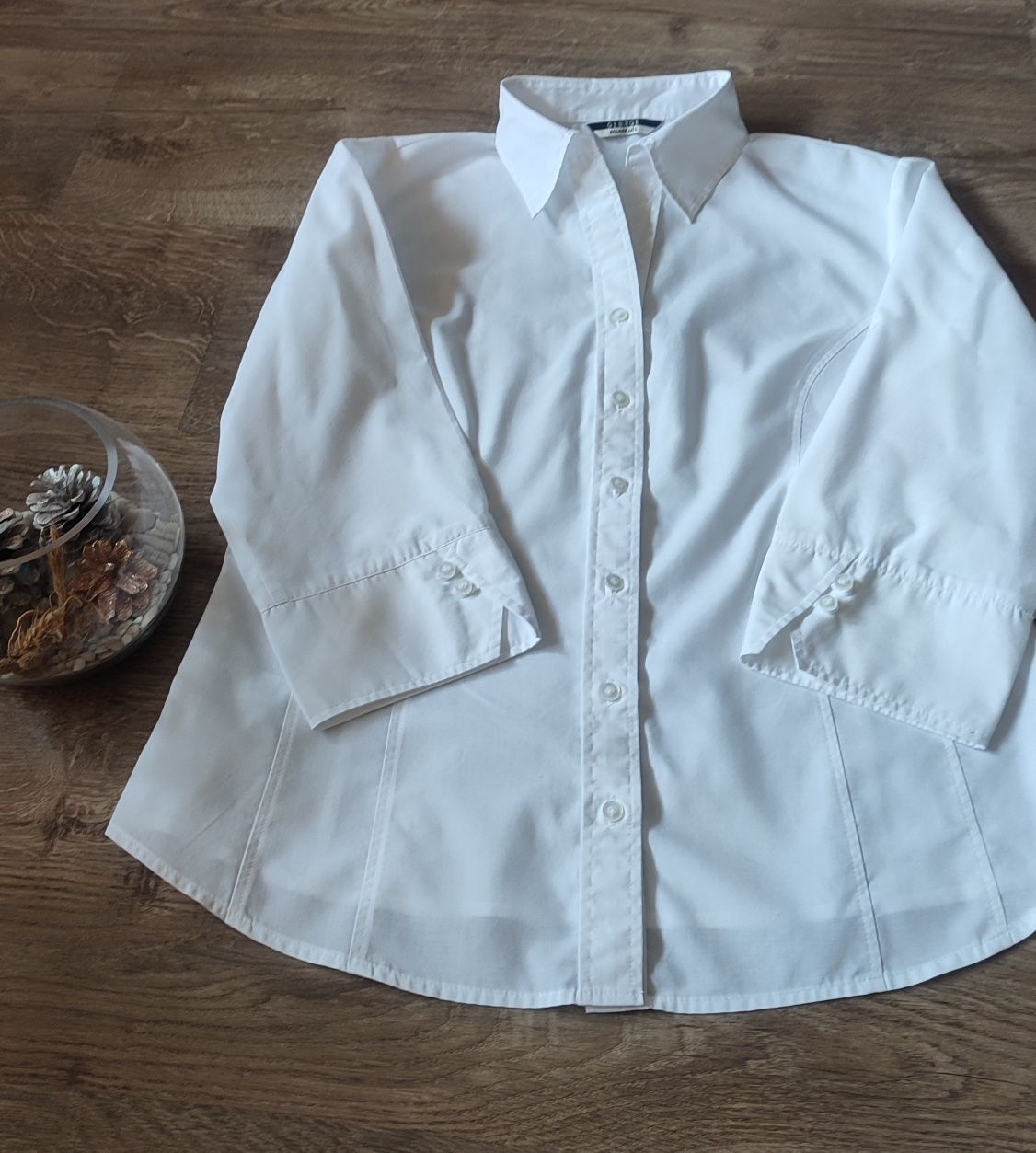 Сорочка рубашка класична базова біла розмір L