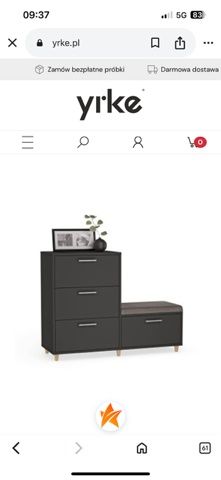 Szafka na buty z siedziskiem