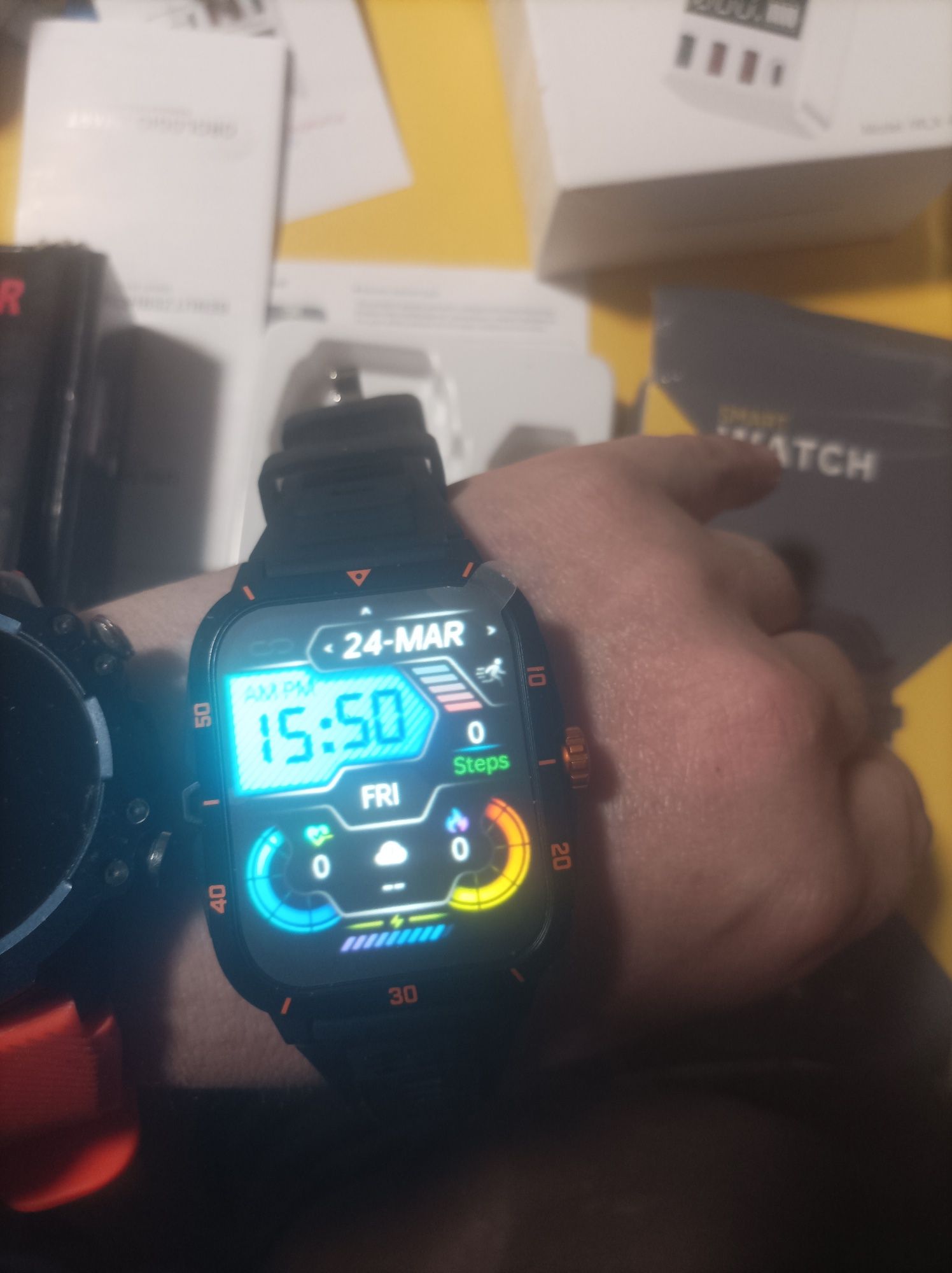Смарт часы, Amoled, IP67, 25 дней заряда.