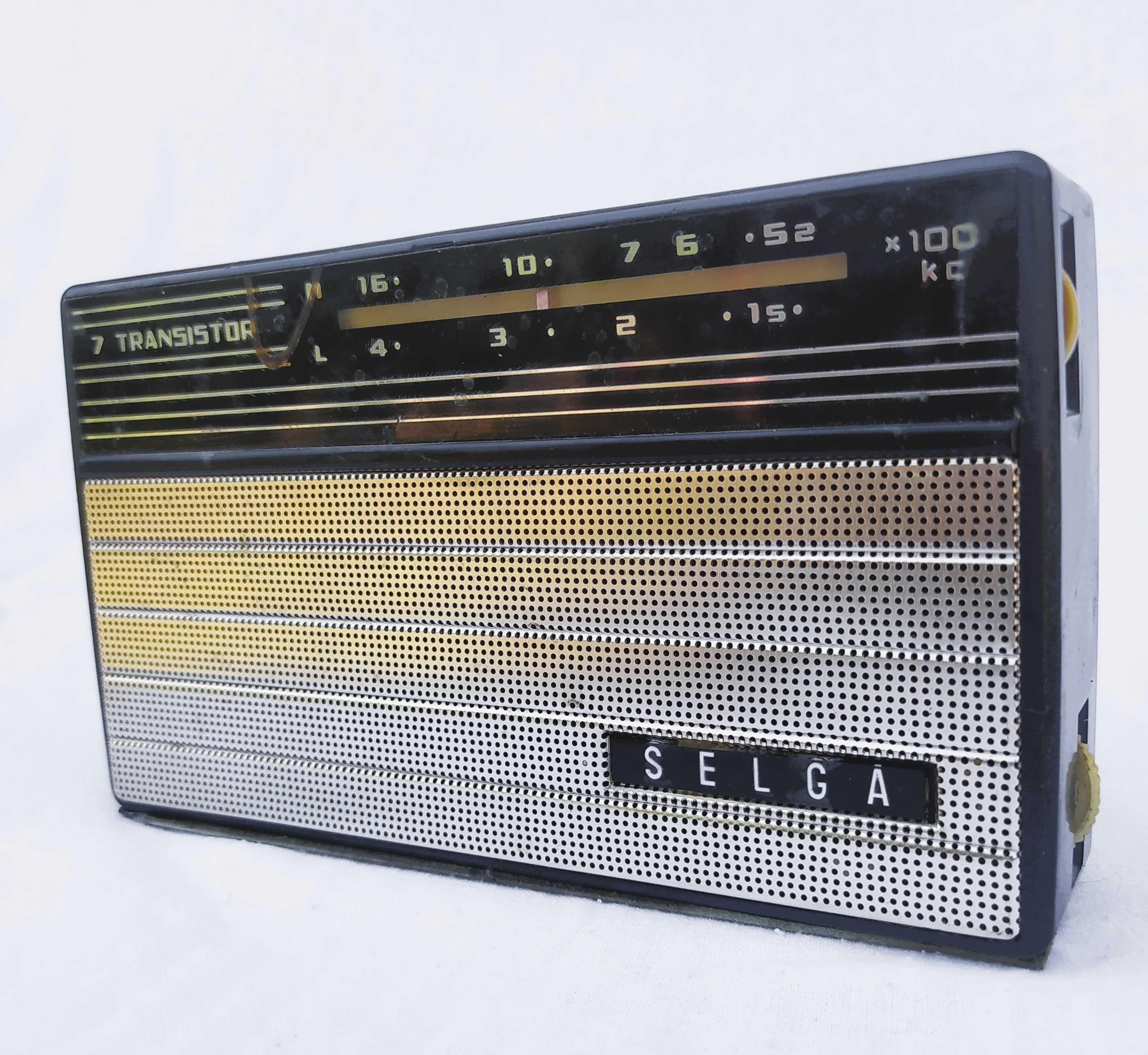 Radio tranzystorowe - SELGA 7 Transistor x100 kc - PRL ZSRR