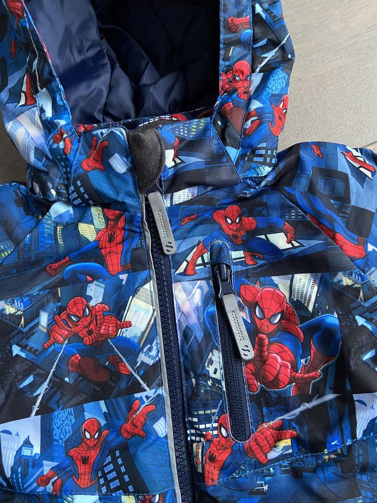 Spiderman Marvel kurtka zimowa/narciarska H&M rozmiar 92