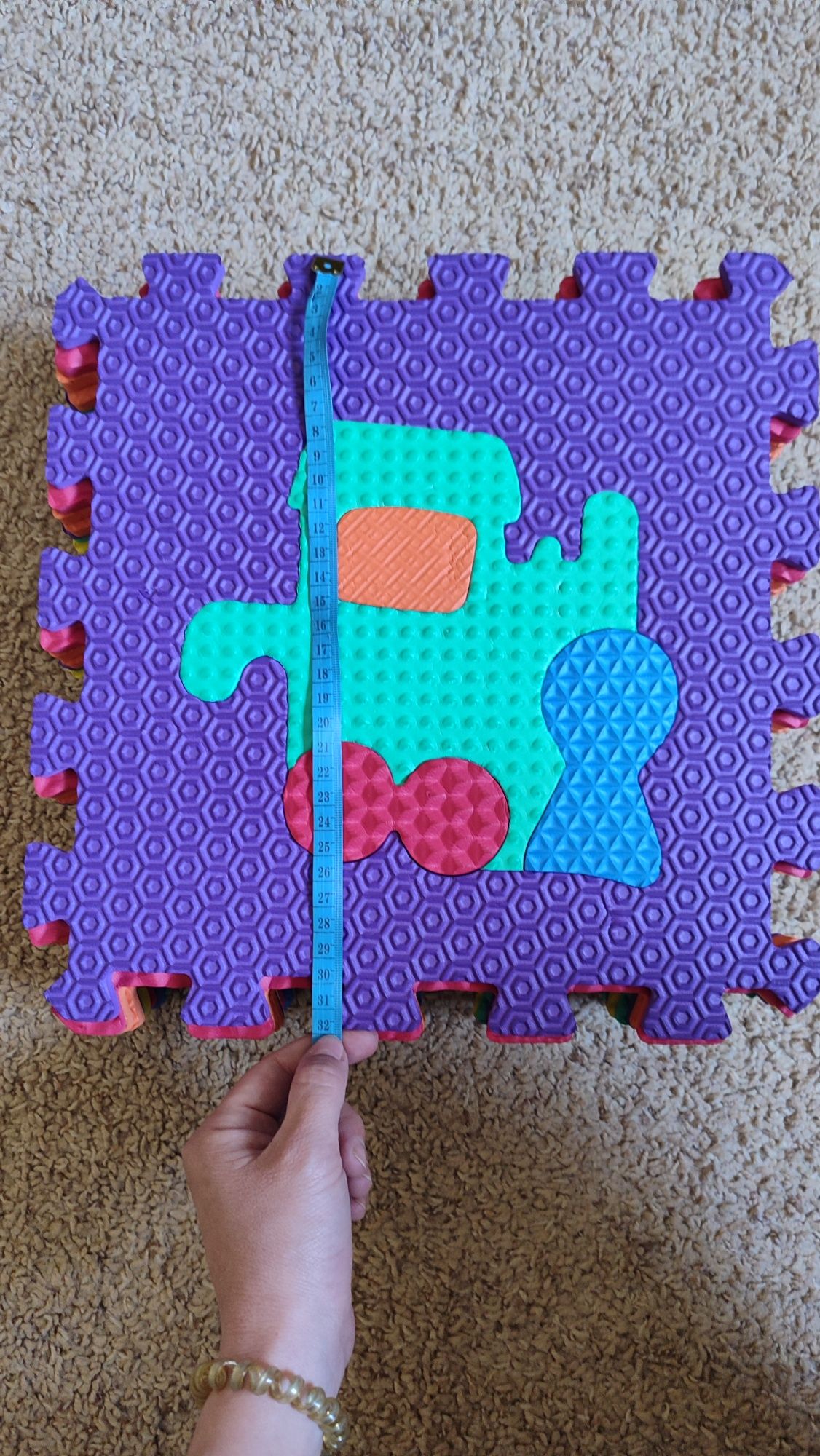 Дитячий килим пазл, детский коврик мозаика