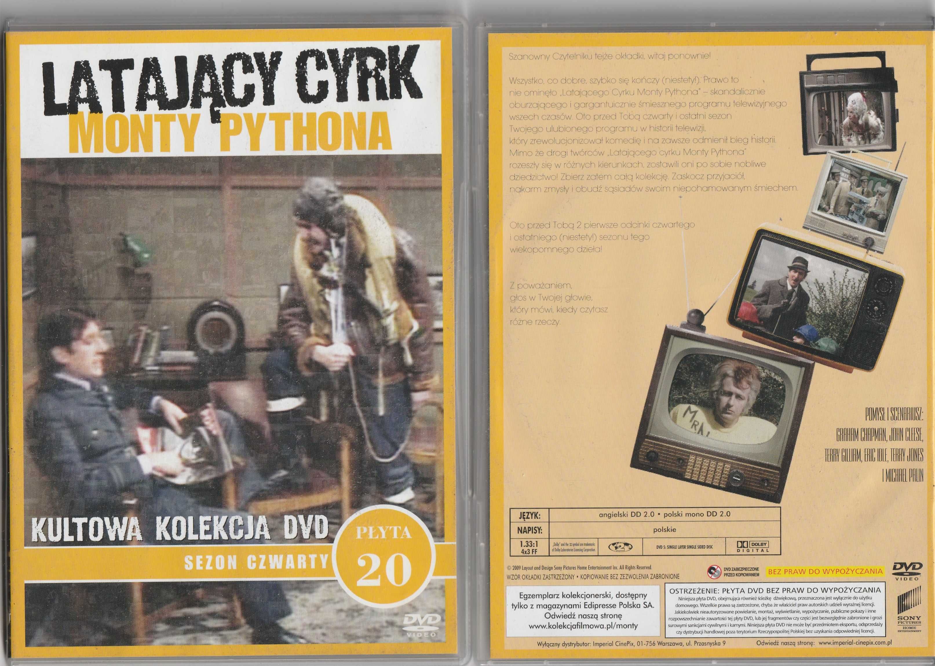 Latający cyrk Monty Pythona sezon 4 płyta 20 DVD
