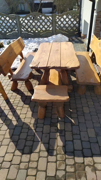 Dąb, Meble biesiadne, Altana, Taras, Meble ogrodowe, barowe