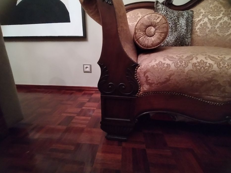 Sofá em tons de beje