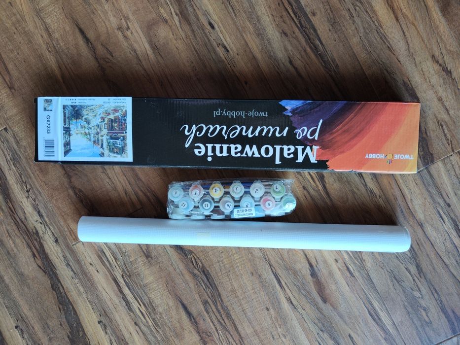 Malowanie po numerach, zestaw nowy