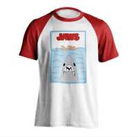 Трендовая фирменная футболка JAWS с принтом Акула р.L как новая