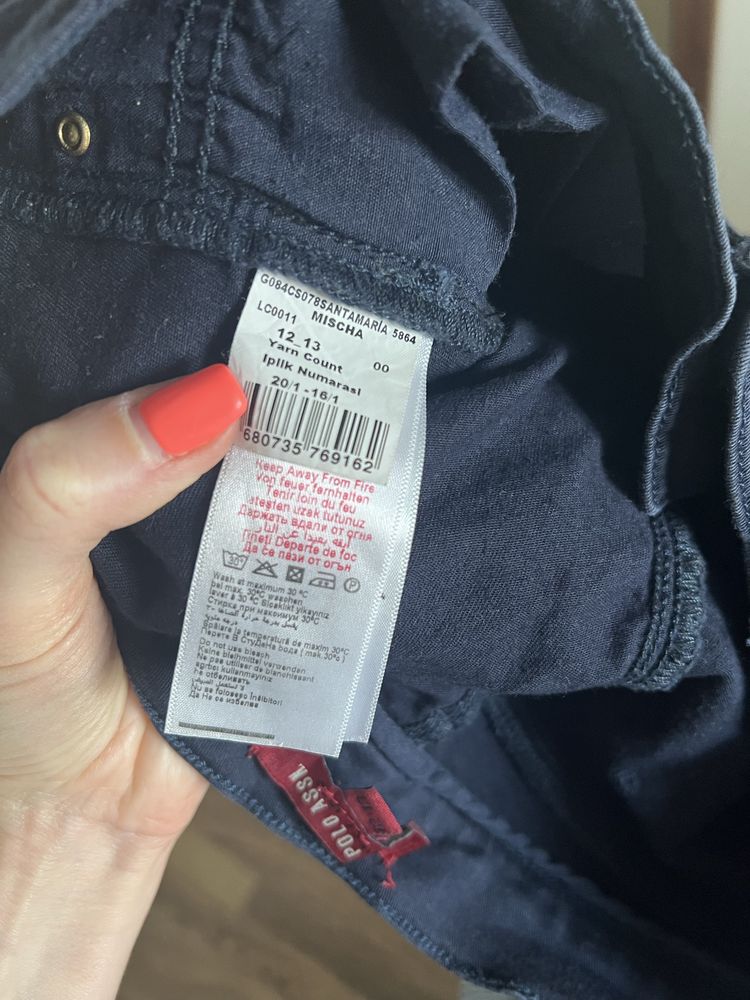Spodnie jeansy dżinsy materiałowe u.s. Polo assn