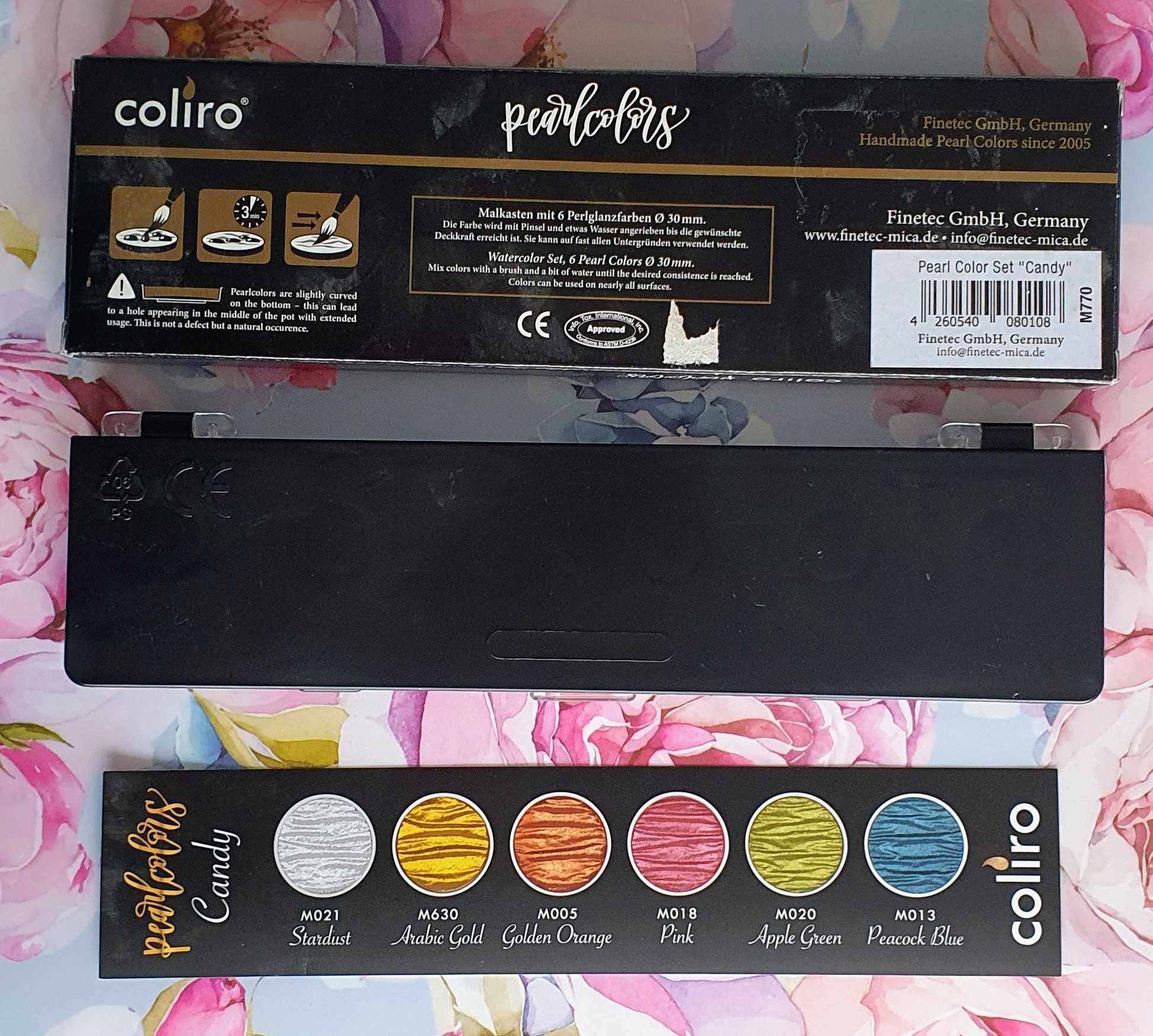 Coliro Pearlcolors Candy akwarele pigmenty metaliczne perłowe