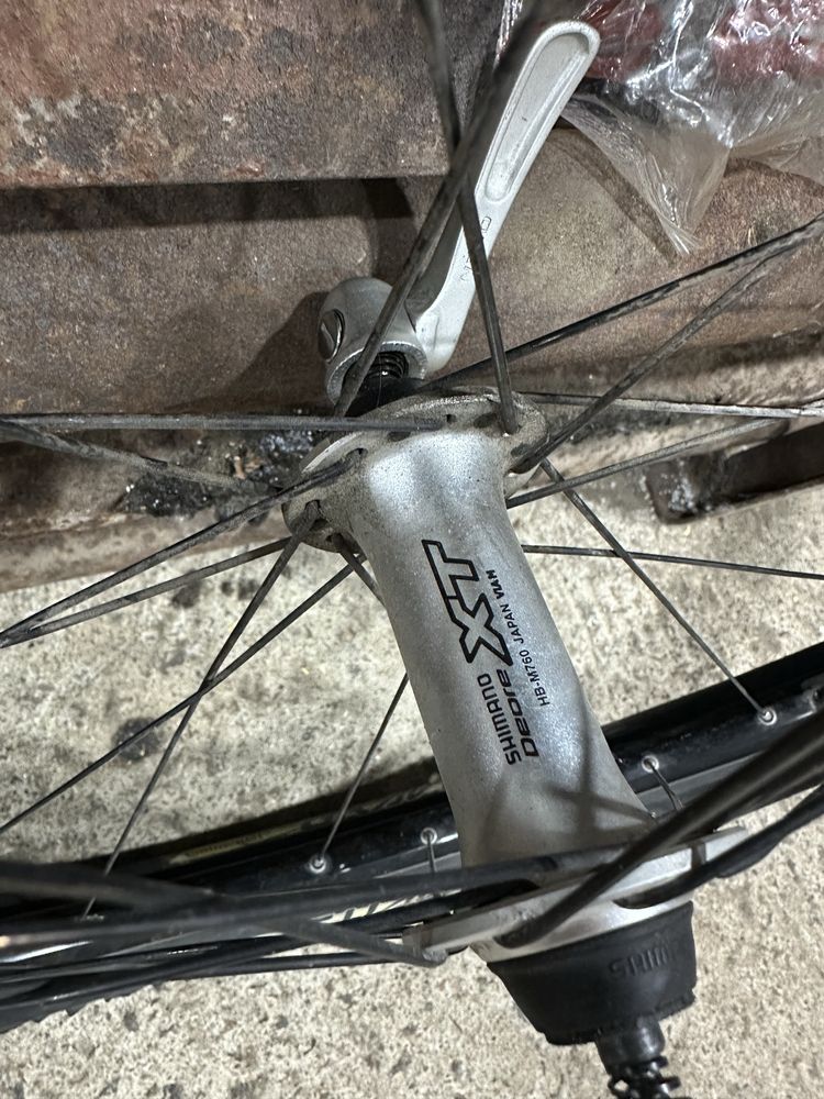 Вело колеса, монетки, тормоза shimano deore xt