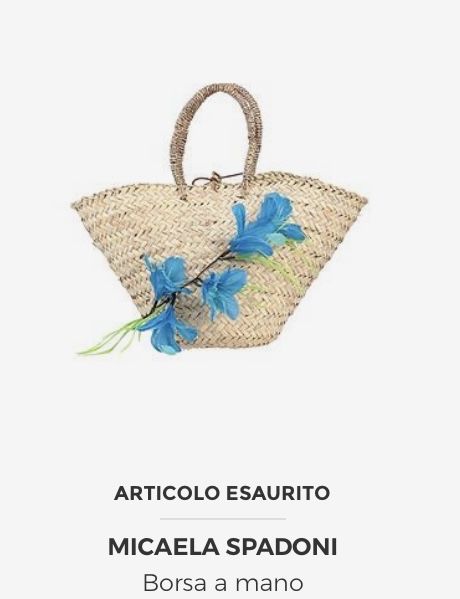 Італія Micaela Spadoni оригінал велика соломʼяна сумка