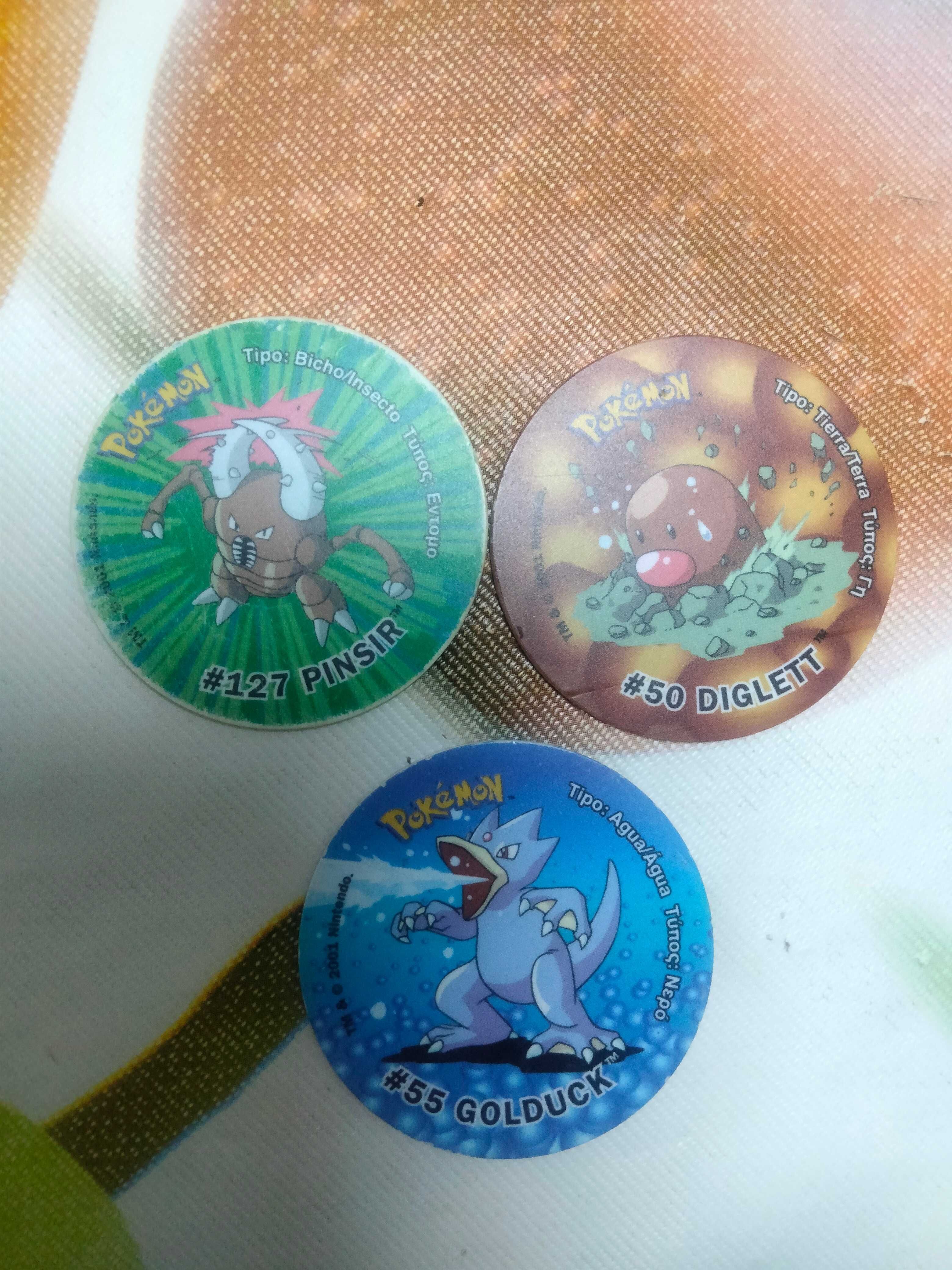 3 Tazos Pokémon Atack 1