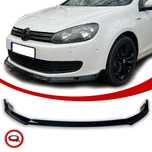 Golf 6 Przednia Dokładka Zderzaka Standard Czarny Połysk