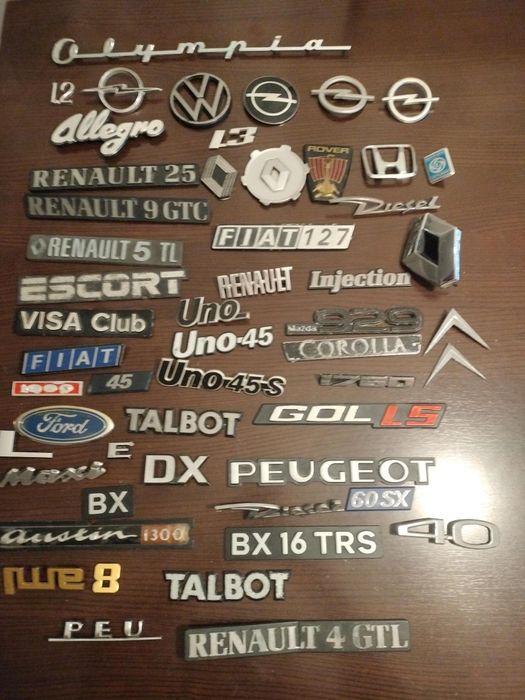 Emblemas legendas marcas de automóveis antigos