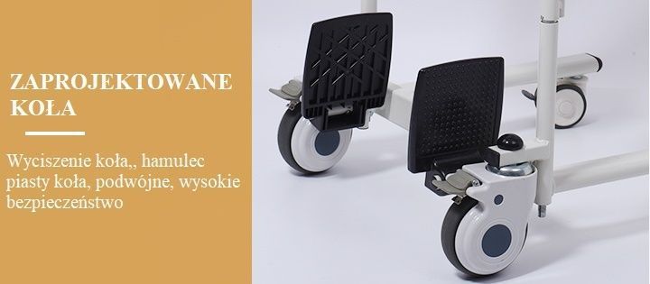 Krzesełko Toaletowo-Kąpielowe 5 Funkcyjne do transportu NOWOŚĆ