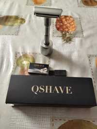 Maszynka do golenia z regulacją Qshave z żyletkami tytanowymi