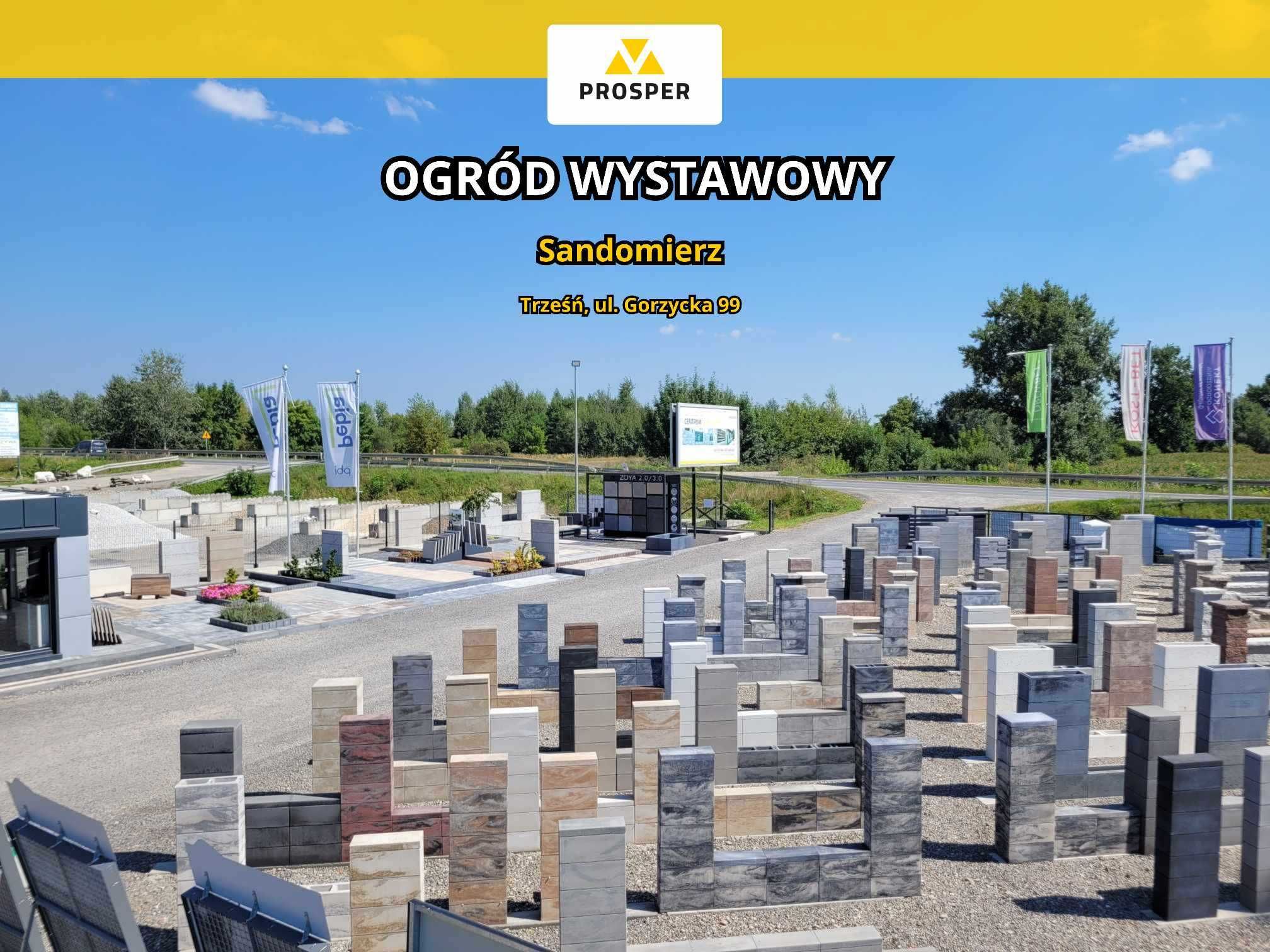 Bloczki ogrodzeniowe DREWBET ogrodzenia CUBO gładkie PLATYNA