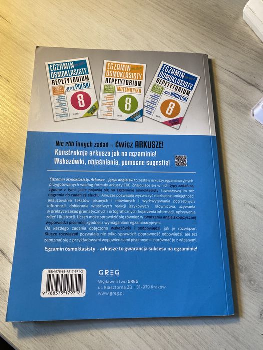 Arkusze z języka angielskiego