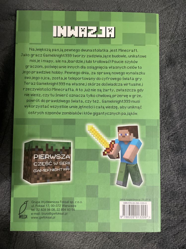 Minecraft bitwa + Minecraft inwazja (zestaw) - książki dla młodzieży