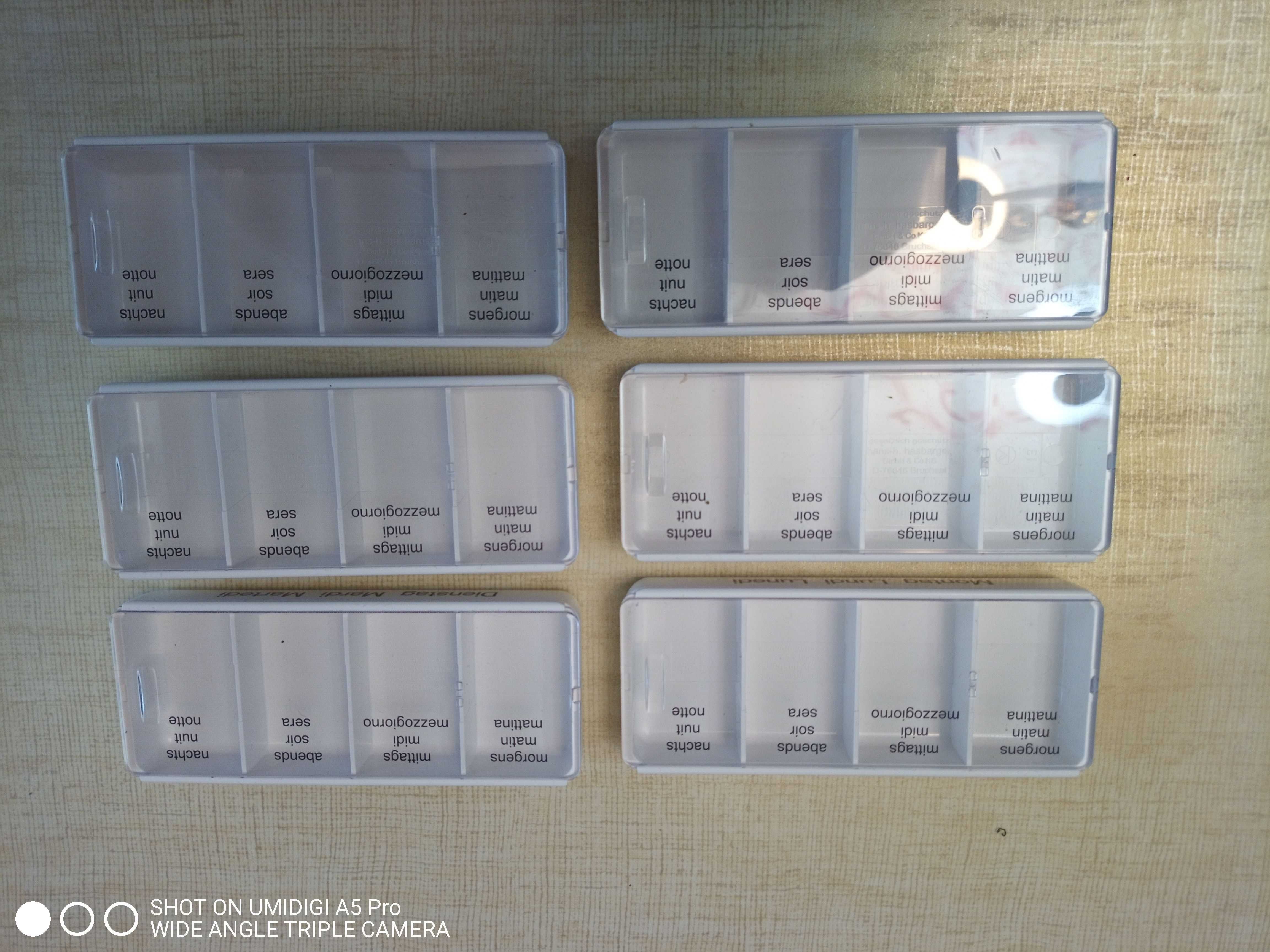 Зручні органайзери коробочки-таблетниці на коден день (4 прийоми)