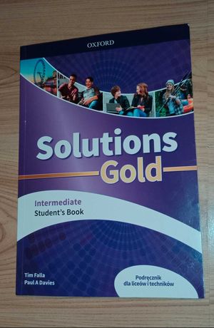 podręcznik, język angielski- Solutions Gold (intermediate)