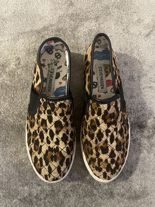 Steve Madden 35,5 panterka slip on tenisówki trampki