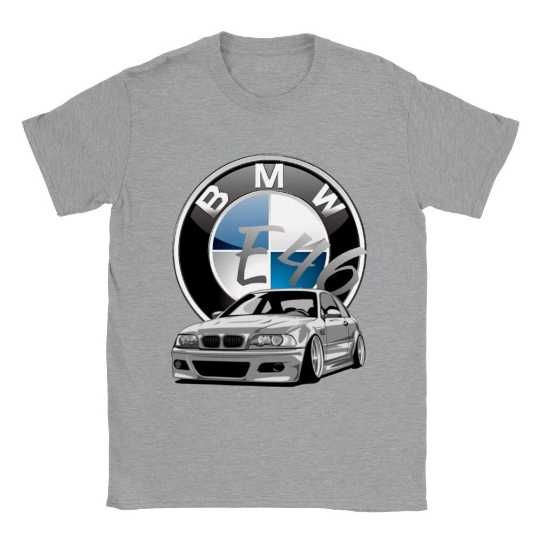 T-shirt BMW E46, 100% Algodão