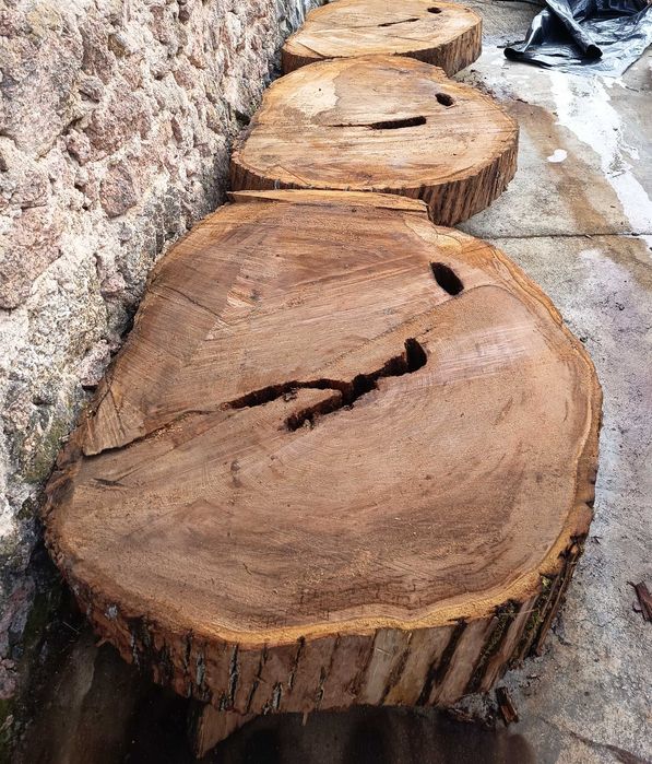 Tampos de mesa rústica