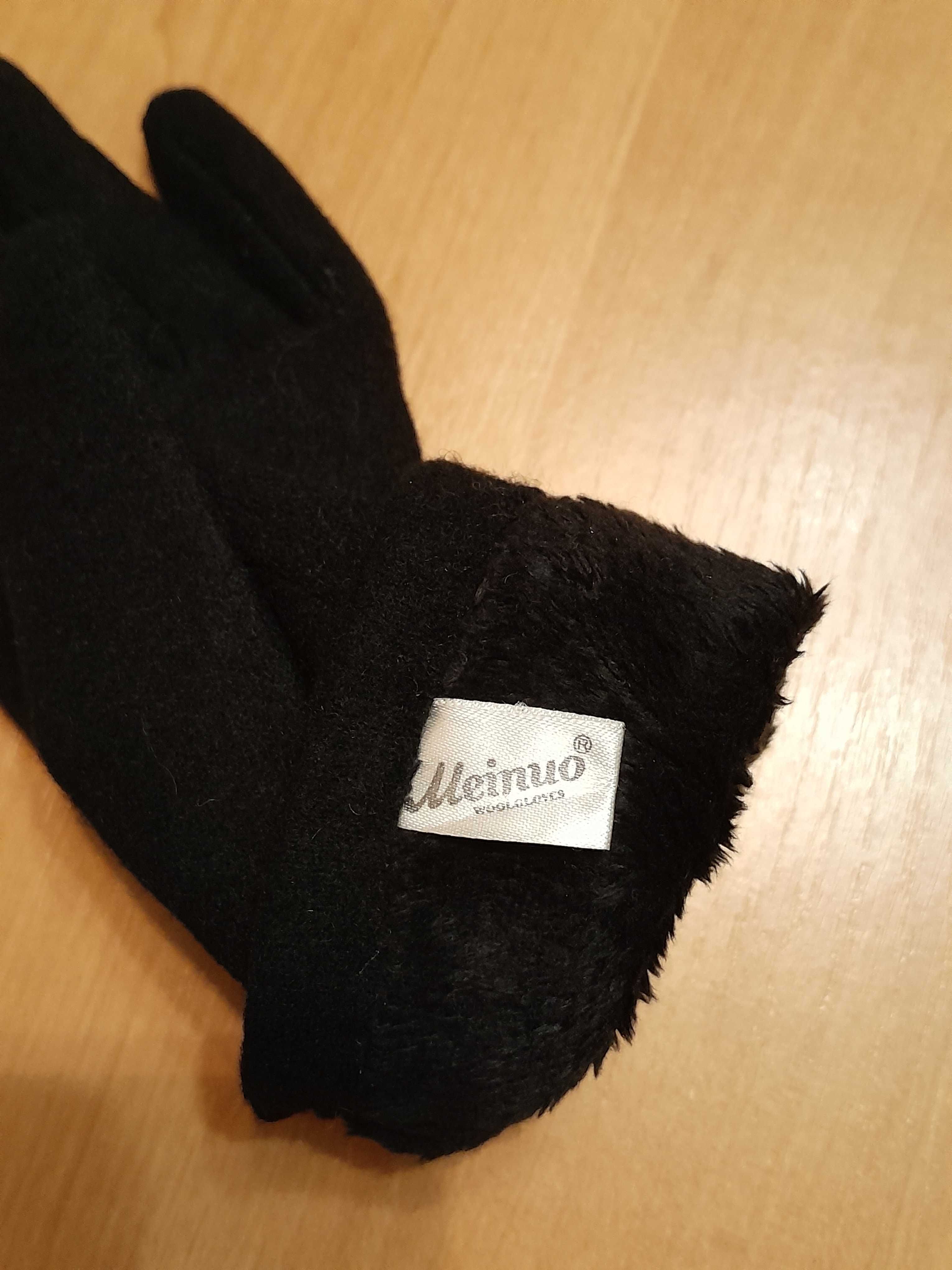 Женские чёрные перчатки Meinuo кашемир р. 6 MEINUO Турция