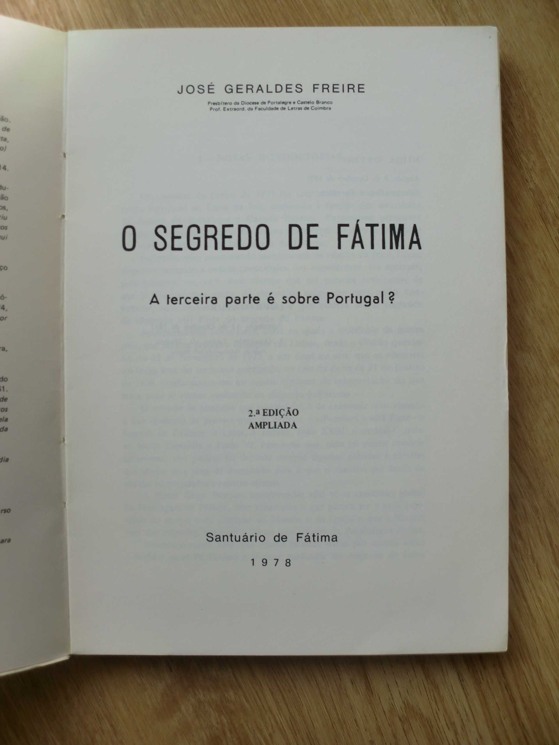 O Segredo de Fátima
de José Geraldes Freire