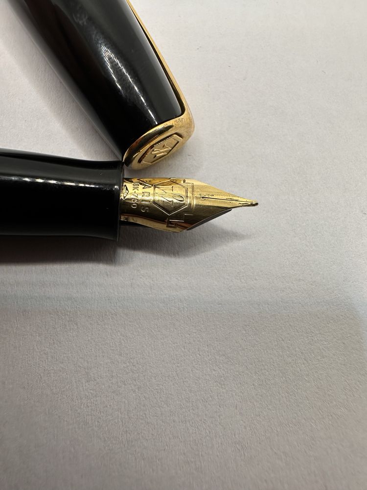 Waterman 750 ручка золото 18к Англія перьевая, перова