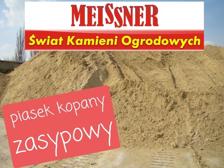 Piasek kopany zasypowy. Meissner sprzedaż węgla.