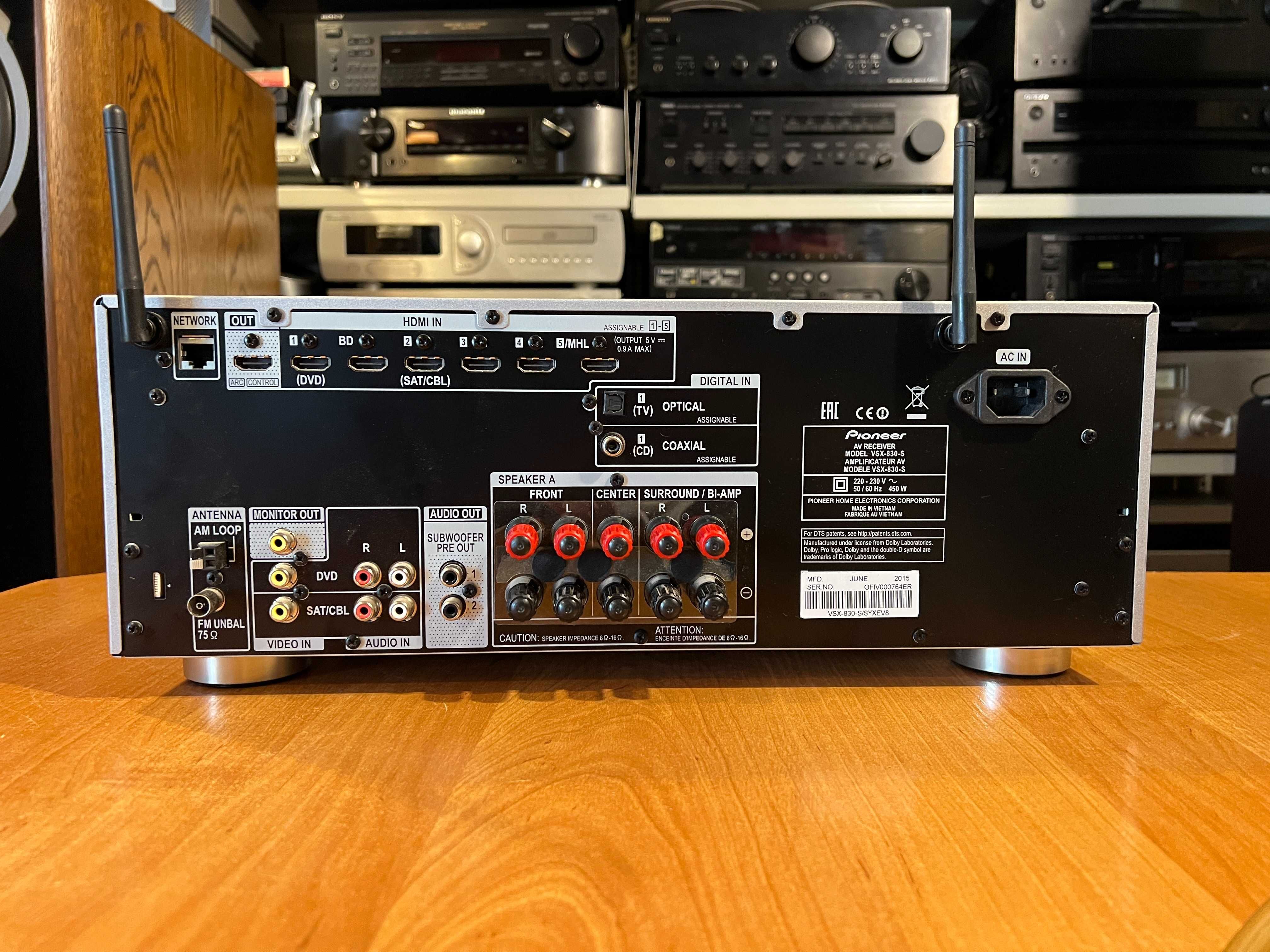 Amplituner Pioneer VSX-830 (Bluetooth, HDMI) Audio Room