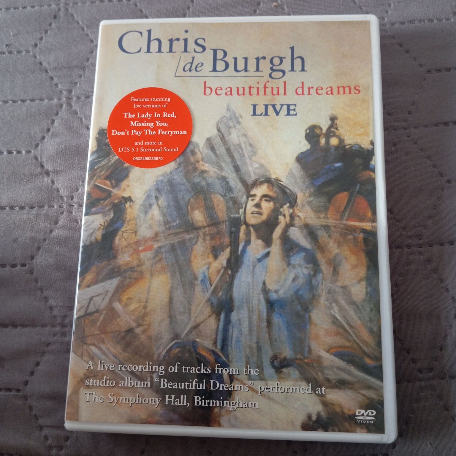 Chris de Burgh "Beutiful dreams" live, DVD stan bdb
