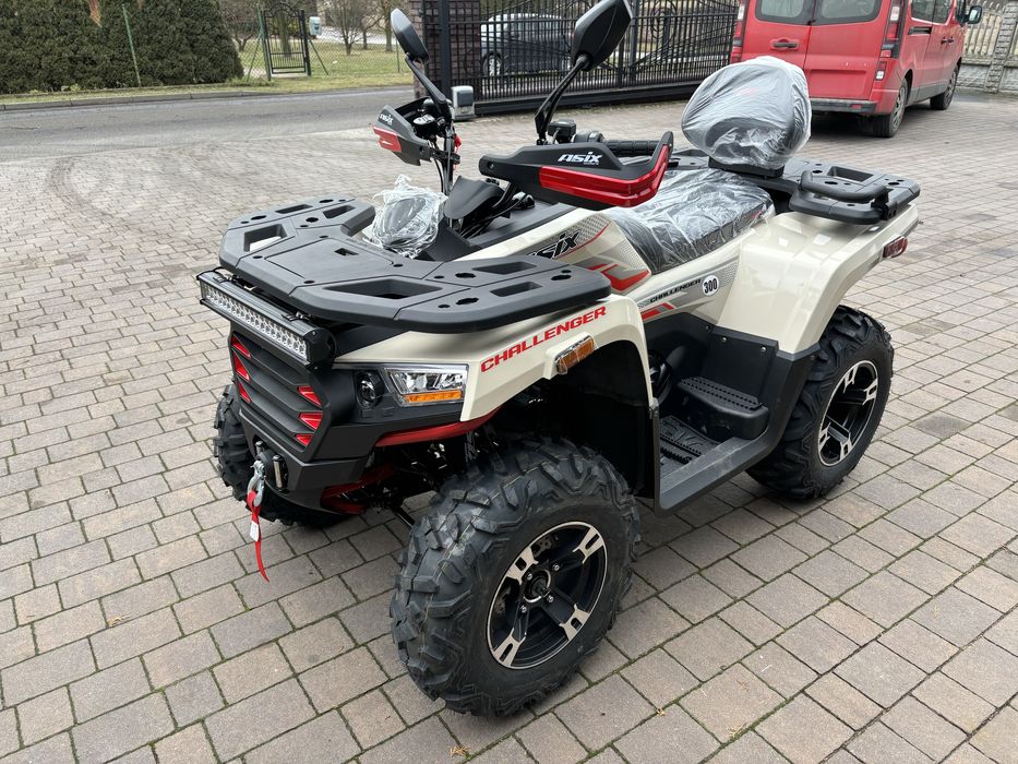 Hit Quad Asix CHALLENGER 300/Homologacja+pług+kufer/transport/Raty !!!