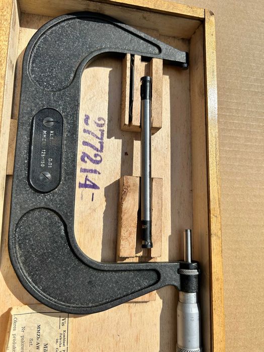 mikrometr 125-150 końcówki z węglika polski FWP